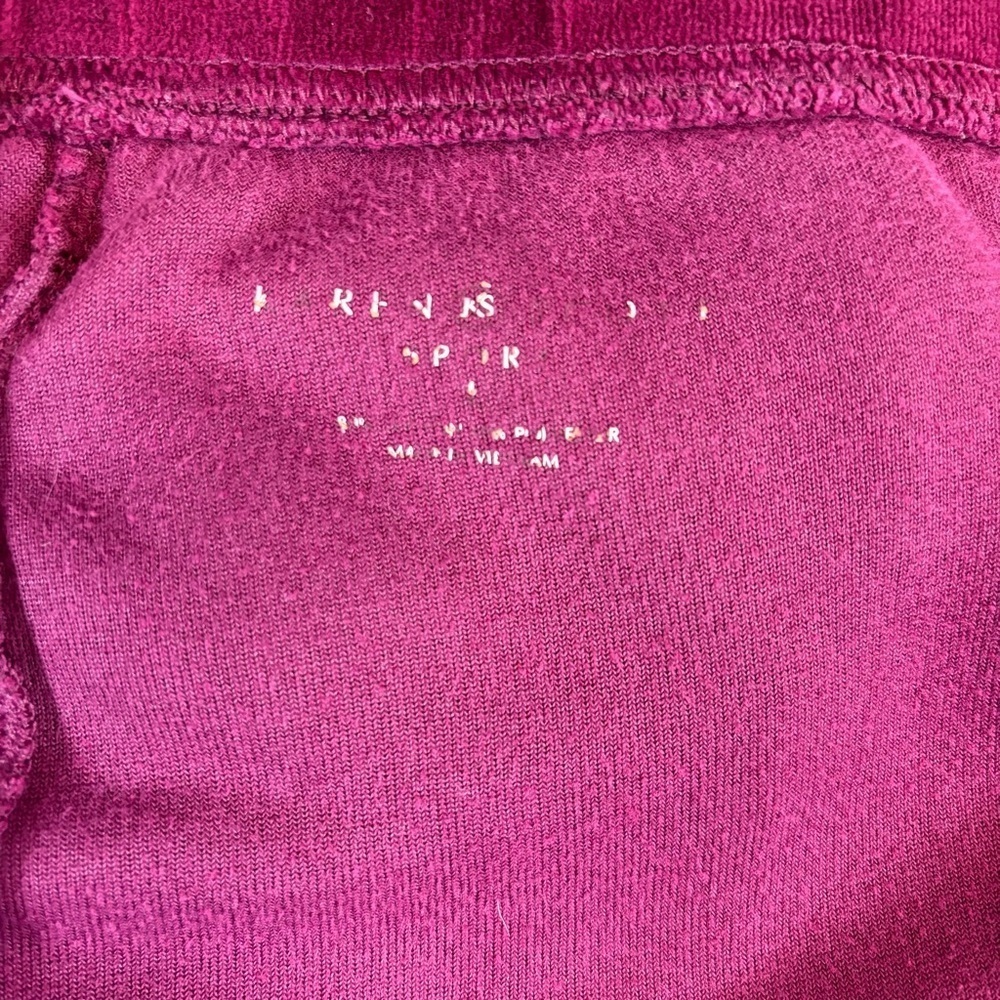 Karen Scott Rich Burgundy Velour Lounge/Track set - Picture 2 of 14